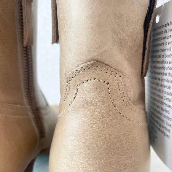 Lane PLAIN JANE Womens Cowboy Bootie 7.5 Butterscotch Western Cowgirl Ankle Boot - Picture 4 of 11